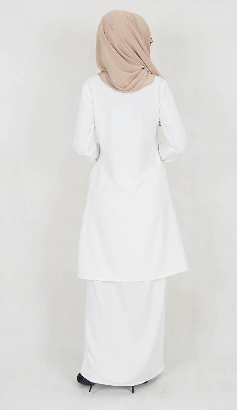 SW5014 Baju Kurung (Plus Size) White