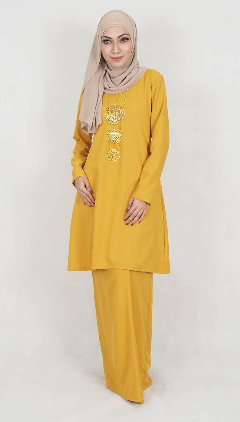 SW5015 Baju Kurung (Plus Size) Mustard
