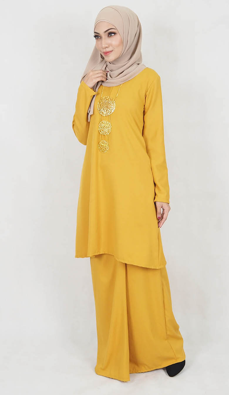 SW5015 Baju Kurung (Plus Size) Mustard