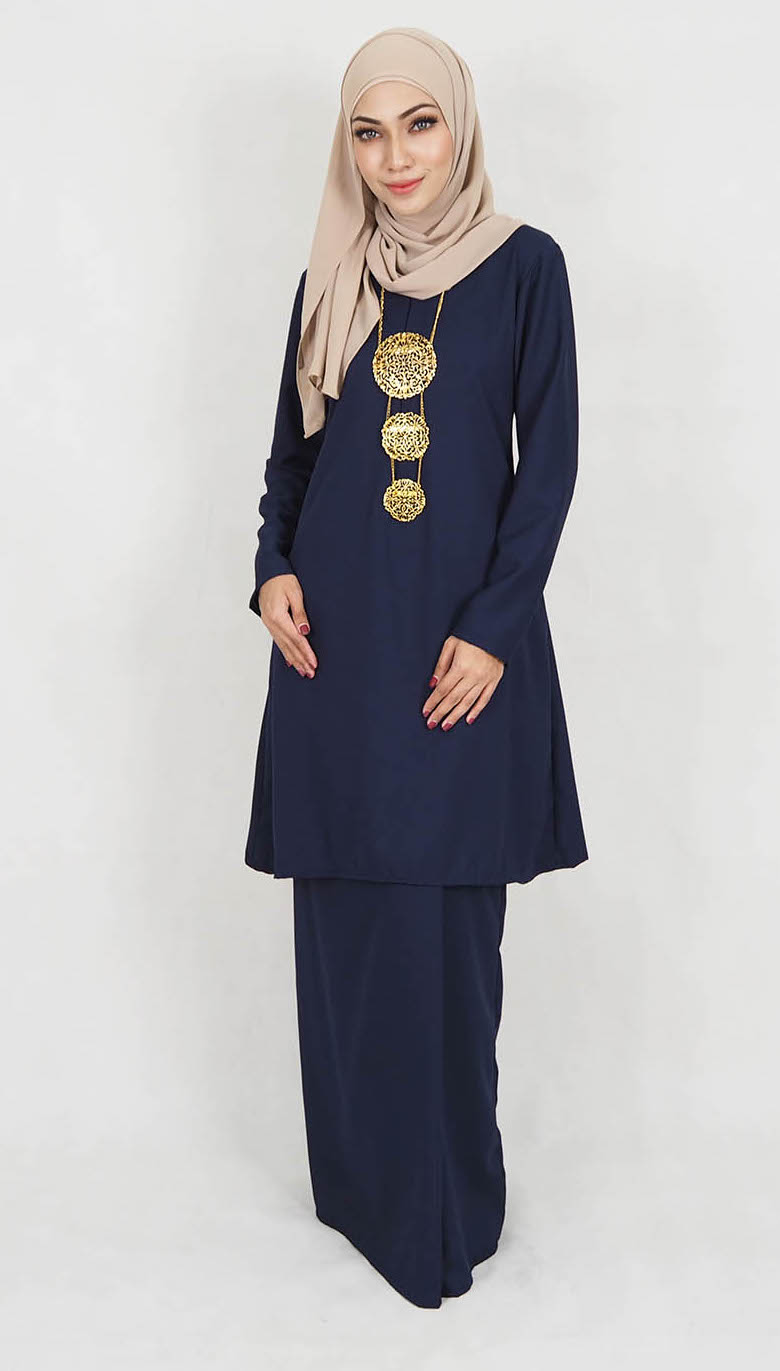 SW5015 Baju Kurung (Plus Size) Navy