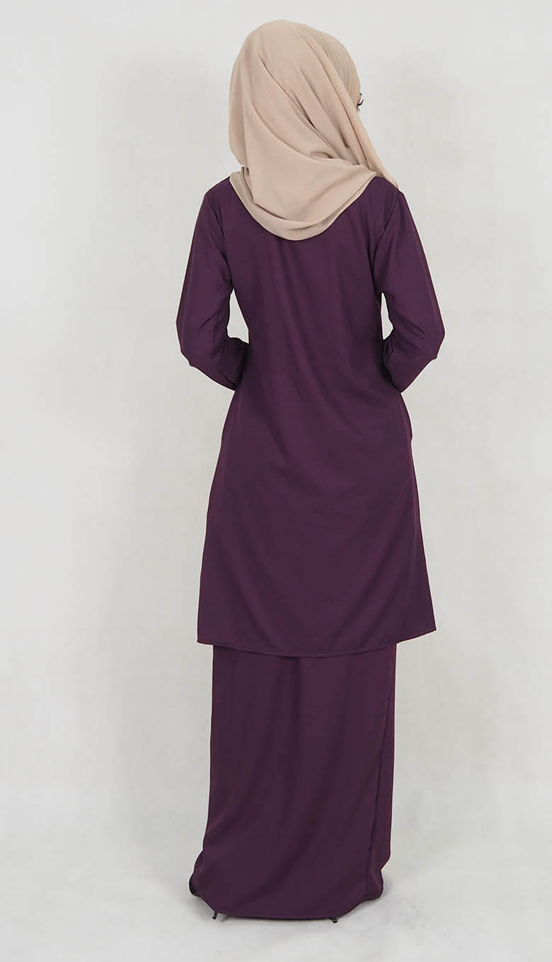 SW5015 Baju Kurung (Plus Size) Purple