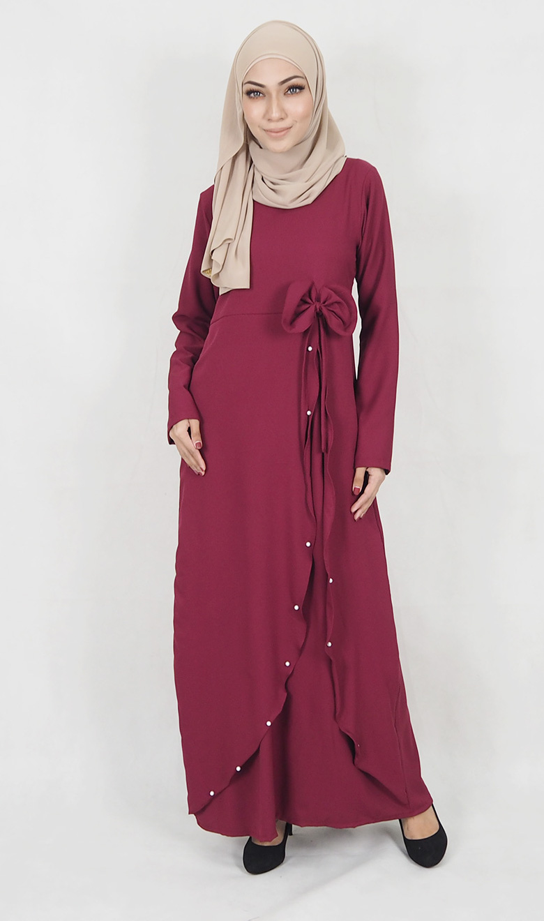 SW5016 Jubah (Plus Size) Maroon