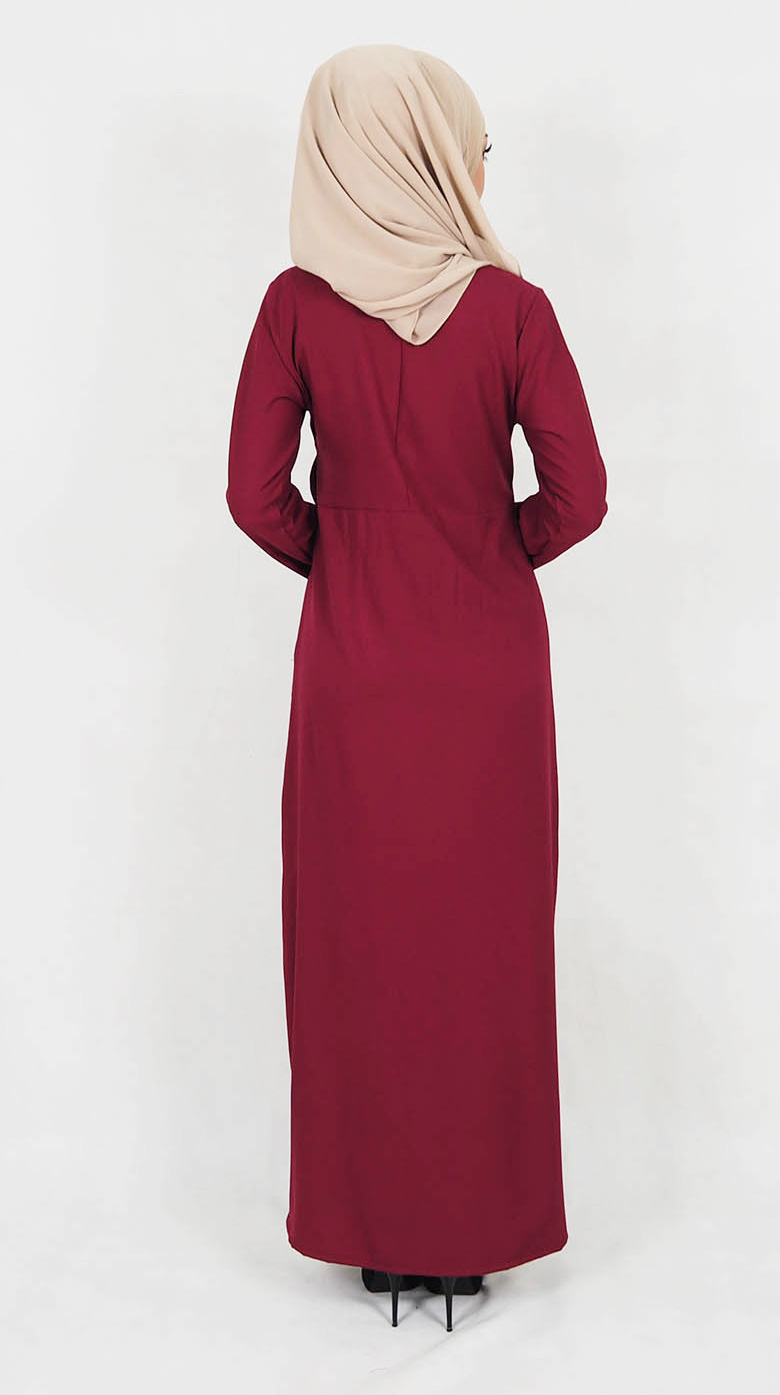 SW5017 Jubah (Plus Size) Maroon
