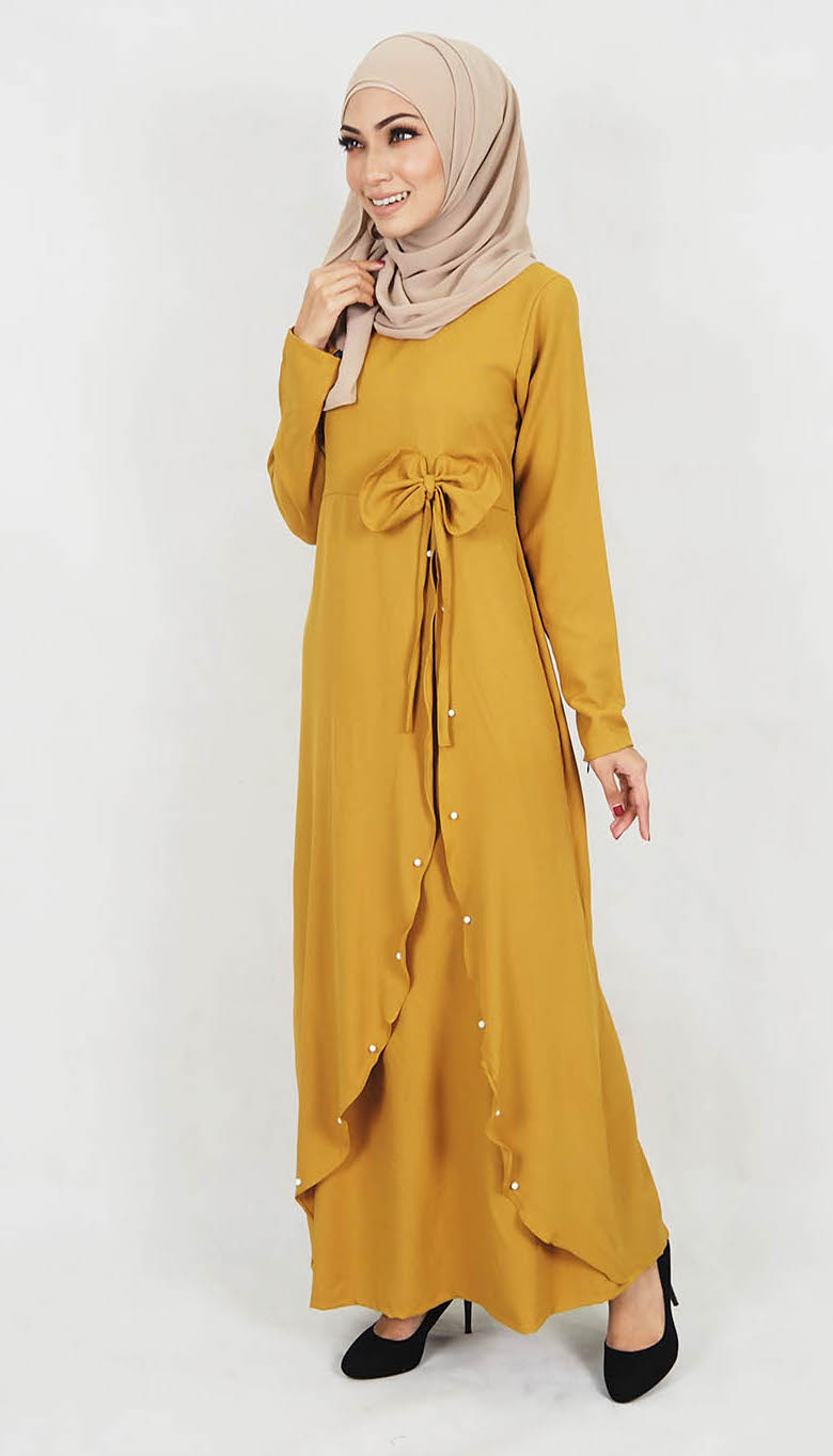 SW5017 Jubah (Plus Size) Mustard