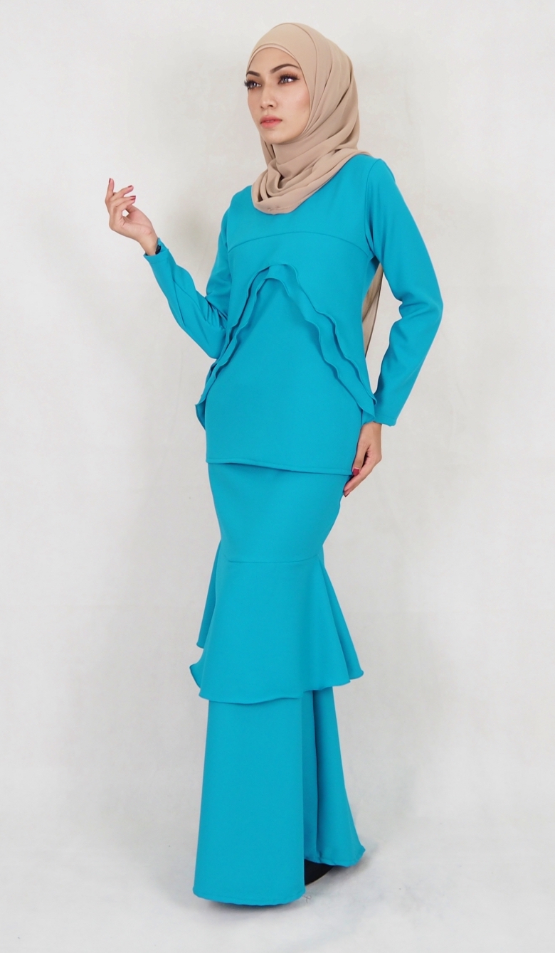 SW5018 Baju Kurung Dark Green