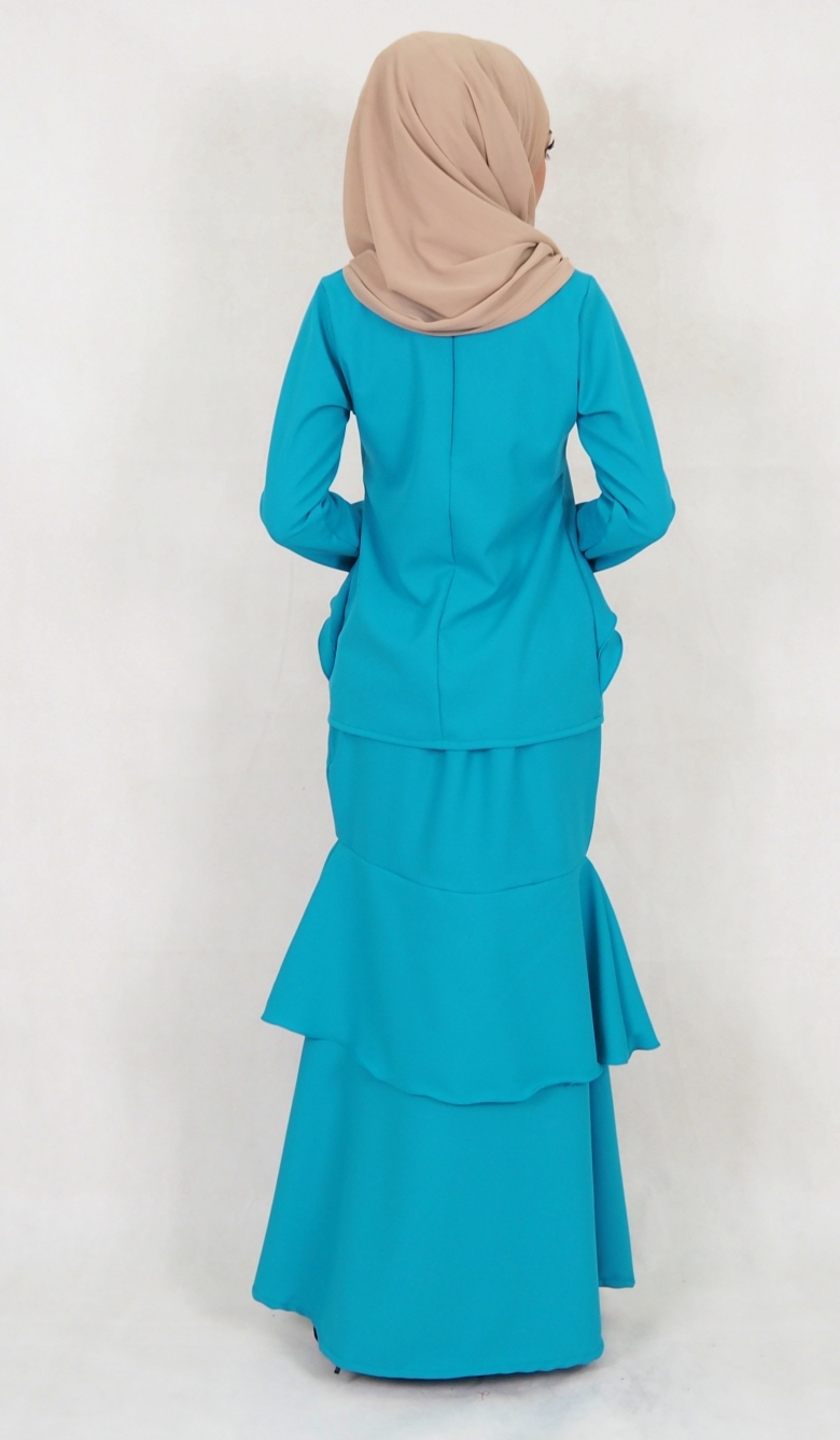 SW5018 Baju Kurung Dark Green