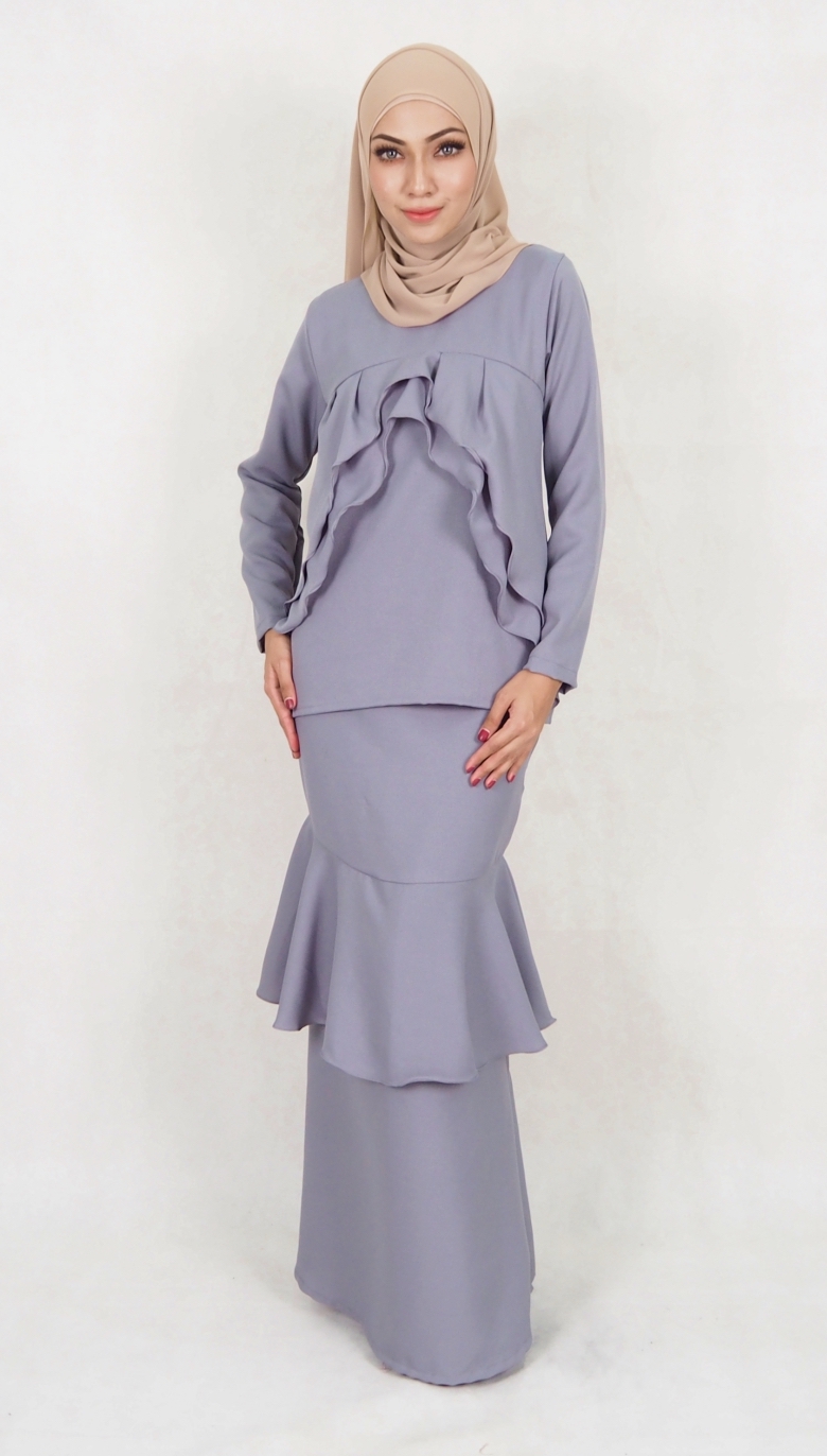 SW5018 Baju Kurung Grey