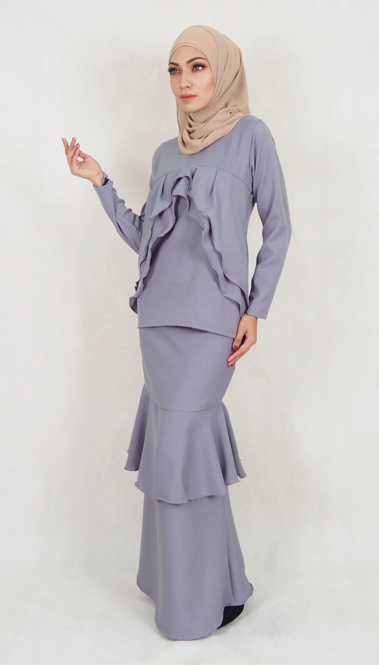 SW5018 Baju Kurung Grey