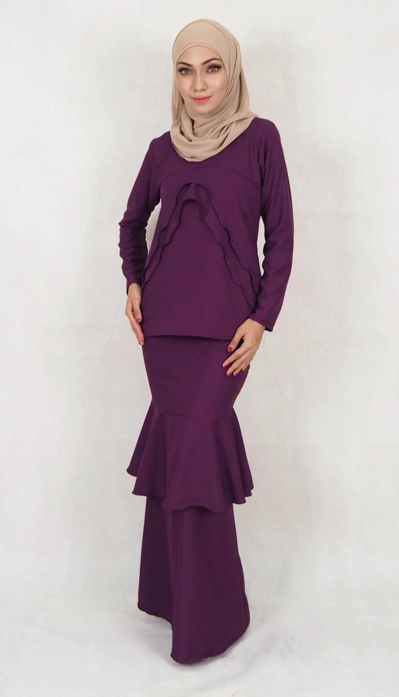 SW5018 Baju Kurung Purple