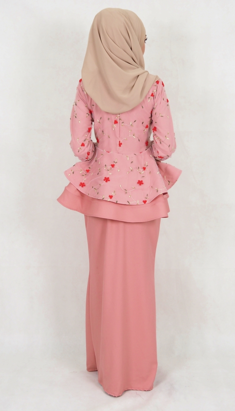 SW5019 Baju Kurung Dusty Pink