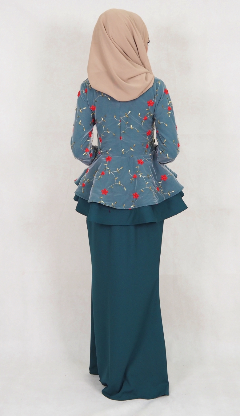 SW5019 Baju Kurung Emerald Green