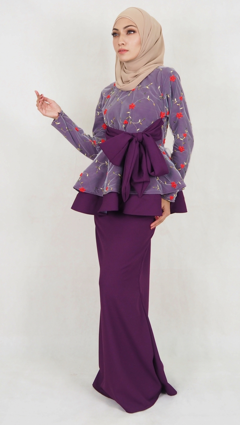 SW5019 Baju Kurung Purple