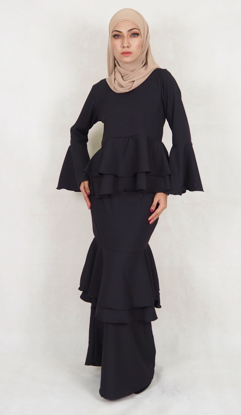 SW5020 Fashion Baju Kurung Black