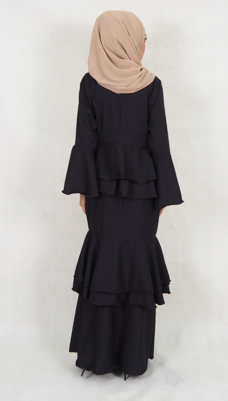 SW5020 Fashion Baju Kurung Black