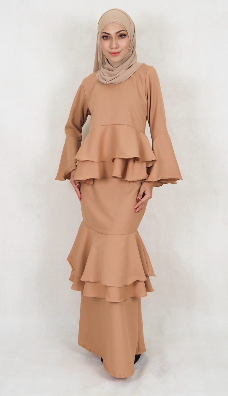 SW5020 Fashion Baju Kurung Dark Brown