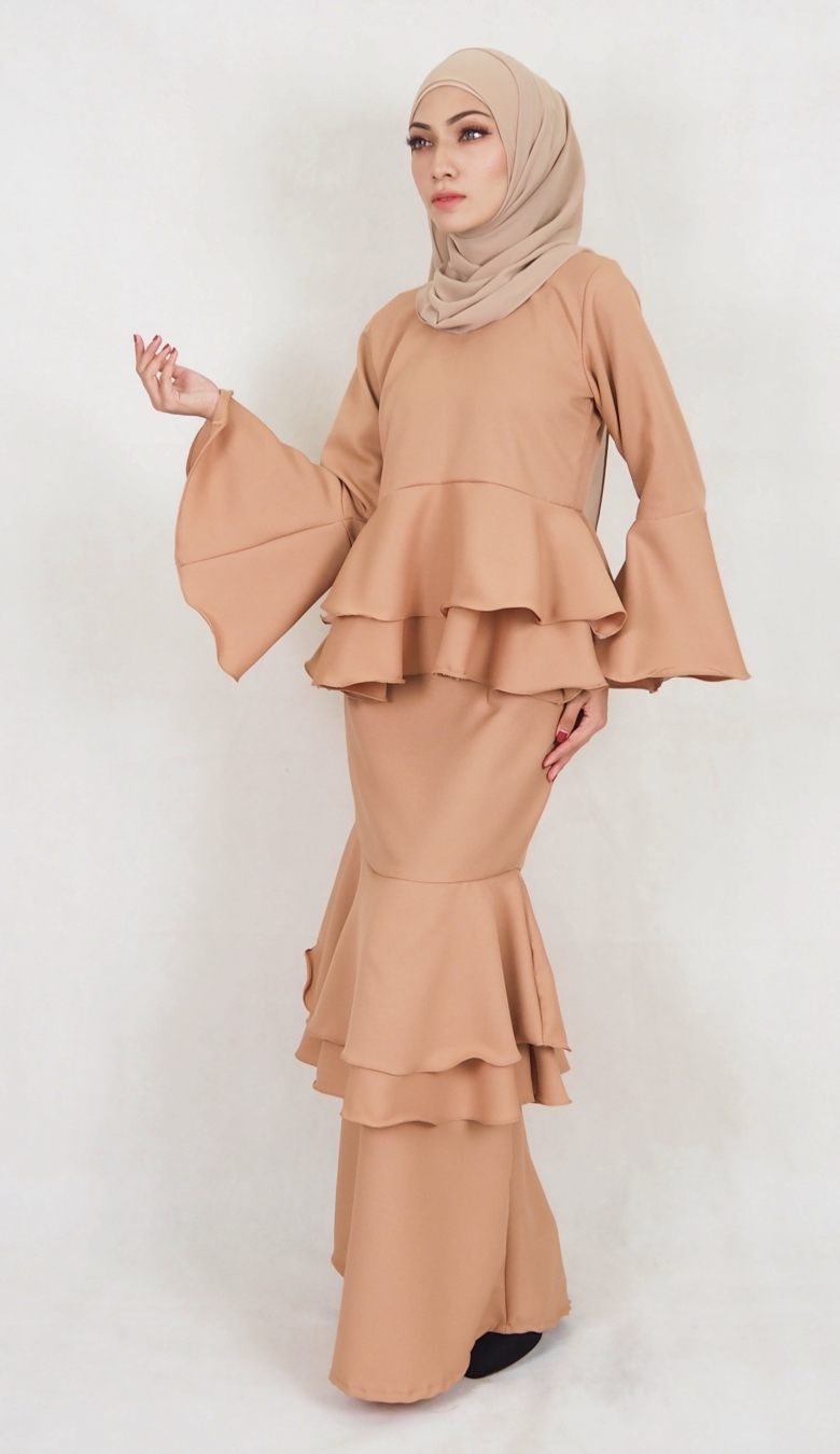 SW5020 Fashion Baju Kurung Dark Brown