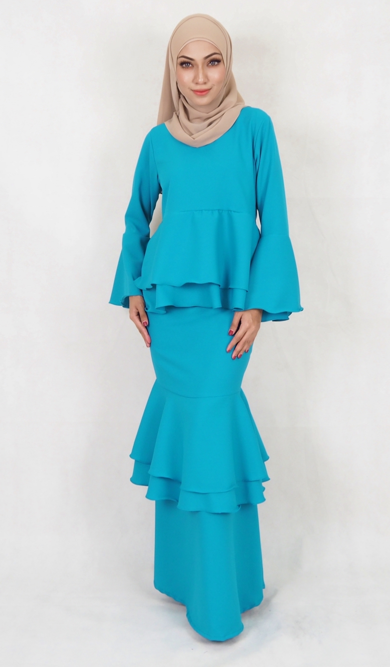 SW5020 Fashion Baju Kurung Dark Green