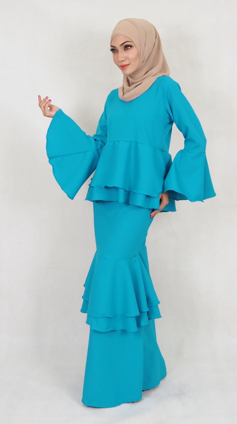 SW5020 Fashion Baju Kurung Dark Green