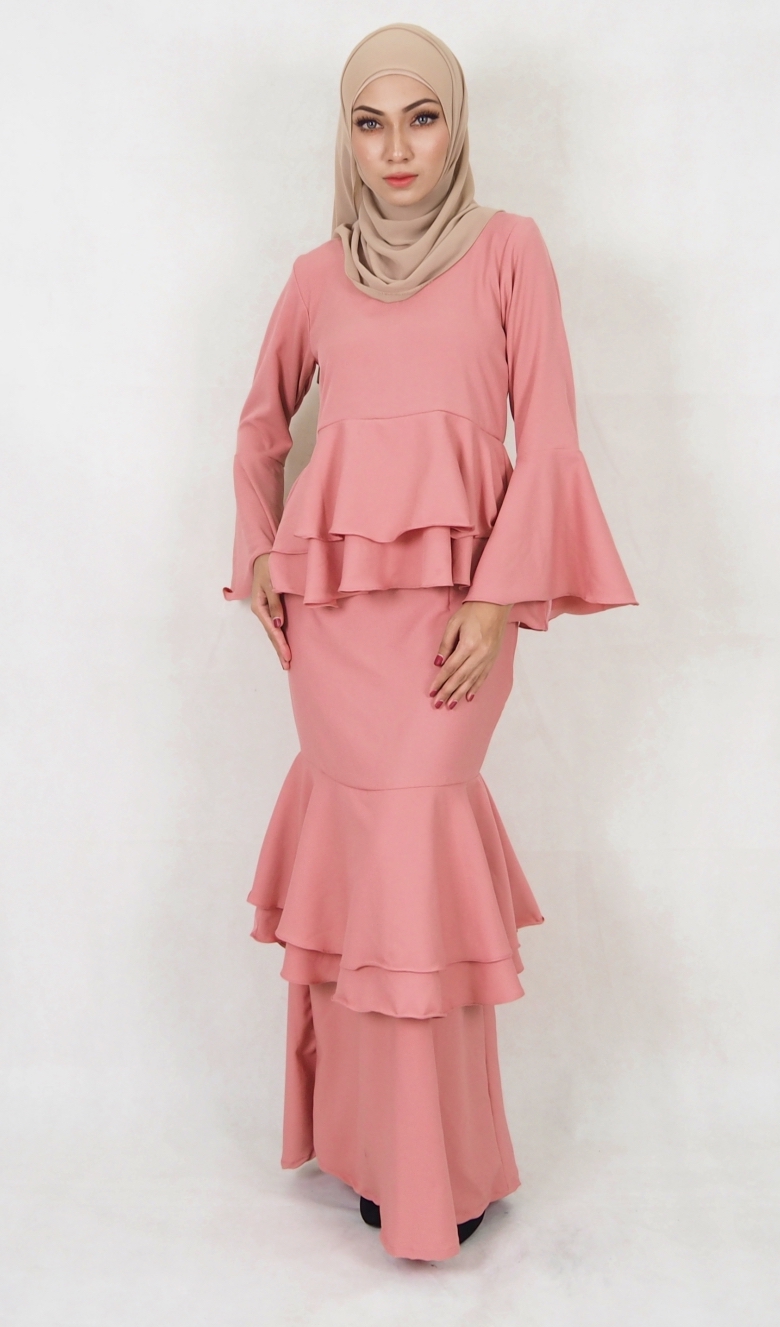 SW5020 Fashion Baju Kurung Dusty Pink