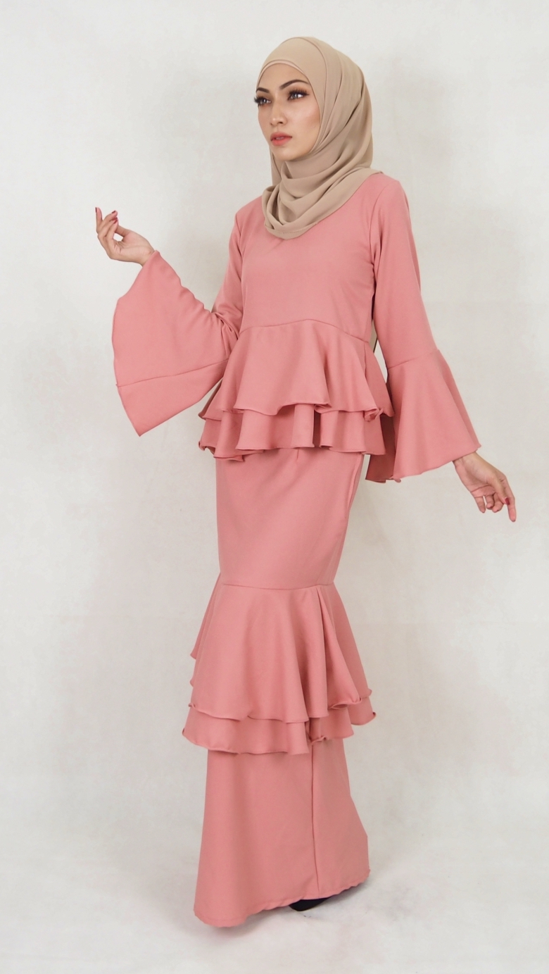 SW5020 Fashion Baju Kurung Dusty Pink