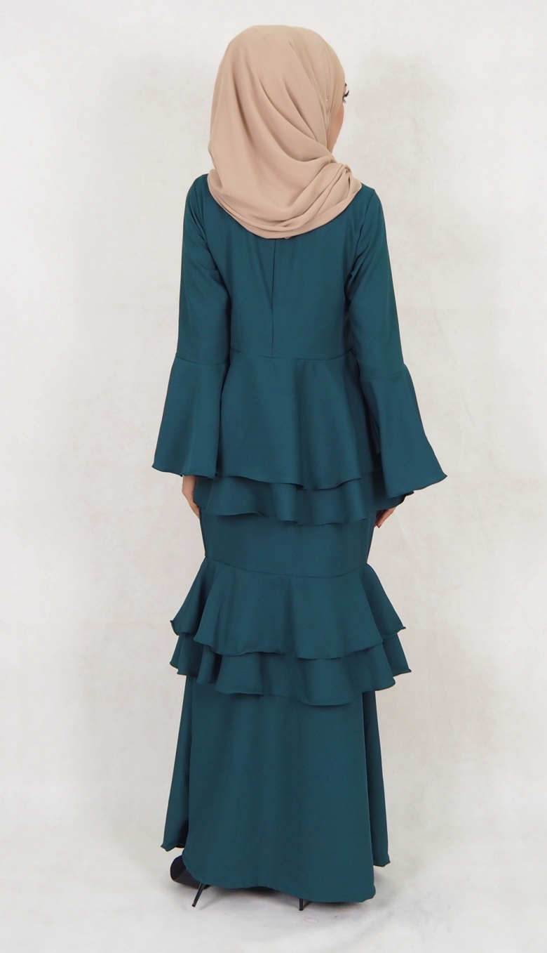 SW5020 Fashion Baju Kurung Emerald Green