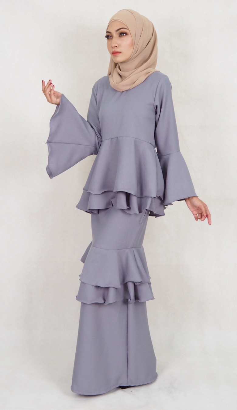 SW5020 Fashion Baju Kurung Grey