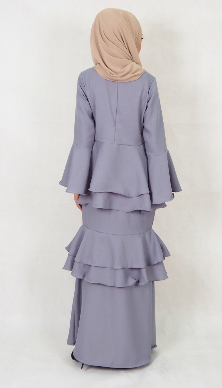 SW5020 Fashion Baju Kurung Grey