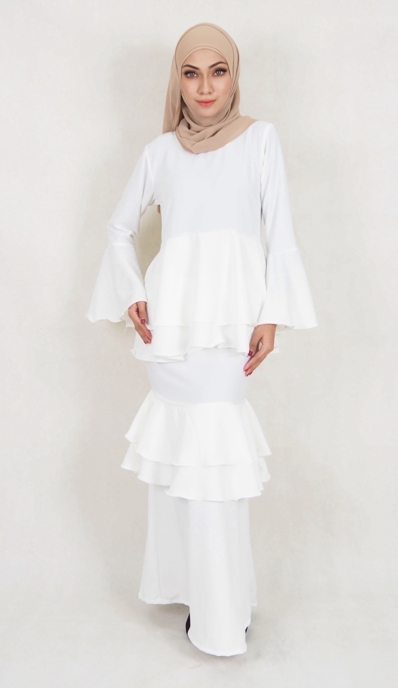 SW5020 Fashion Baju Kurung White