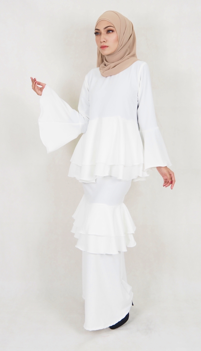 SW5020 Fashion Baju Kurung White
