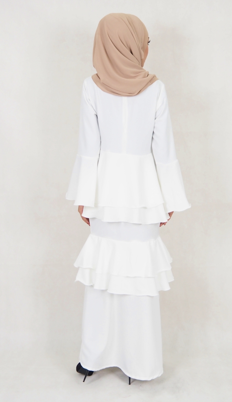 SW5020 Fashion Baju Kurung White