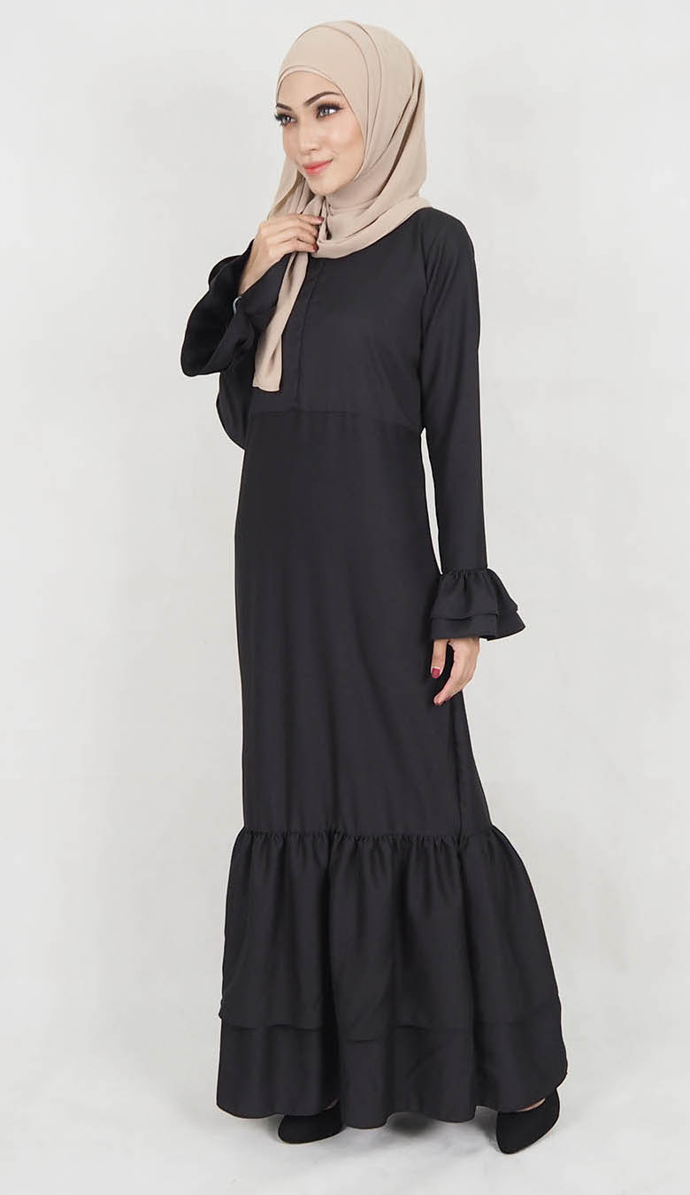 SW5021 Stylish Jubah Black