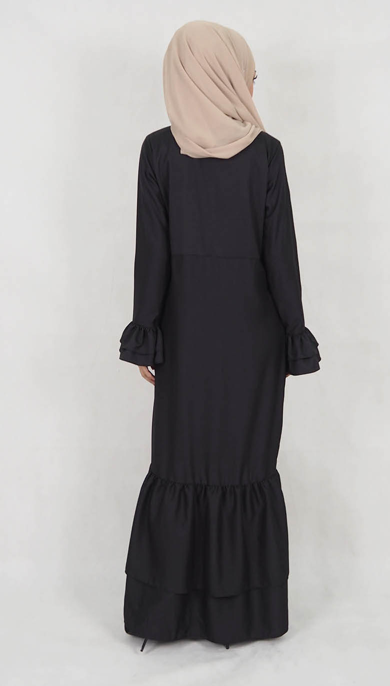 SW5021 Stylish Jubah Black