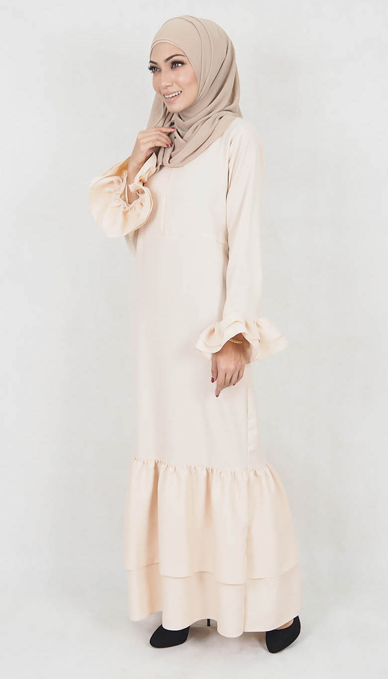SW5021 Stylish Jubah Cream