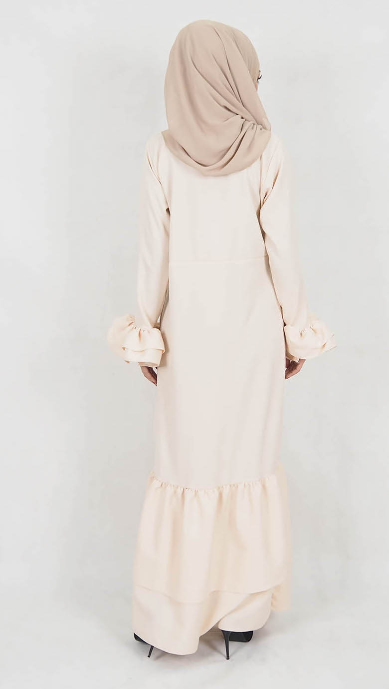 SW5021 Stylish Jubah Cream