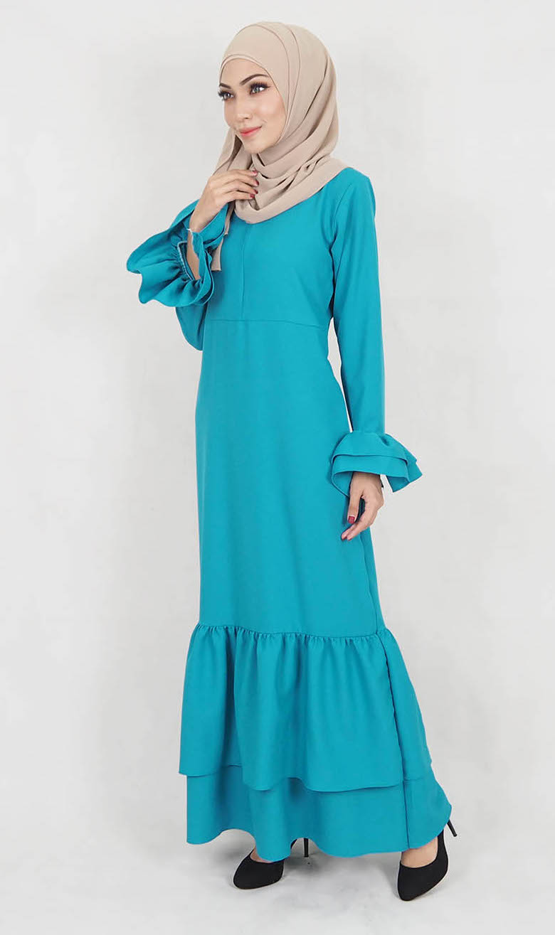 SW5021 Stylish Jubah Dark Green