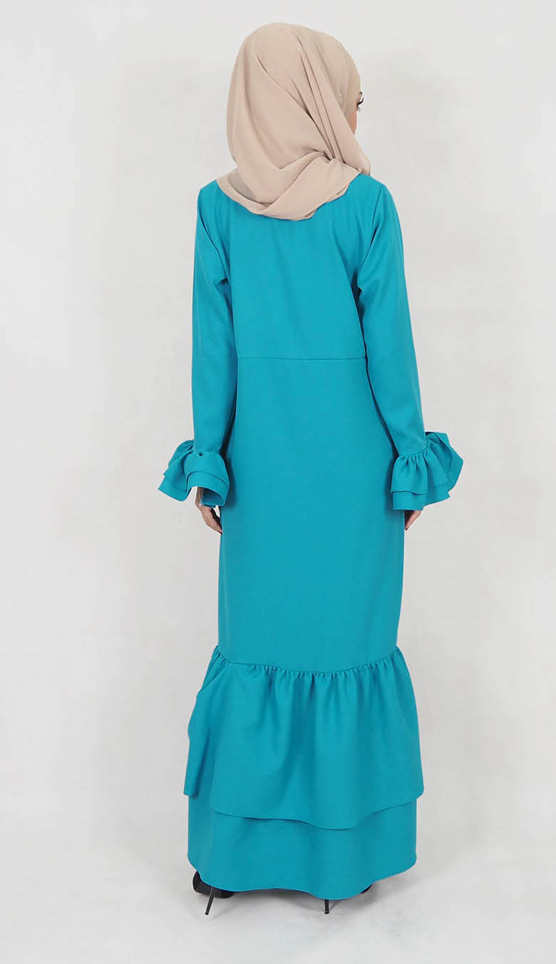 SW5021 Stylish Jubah Dark Green