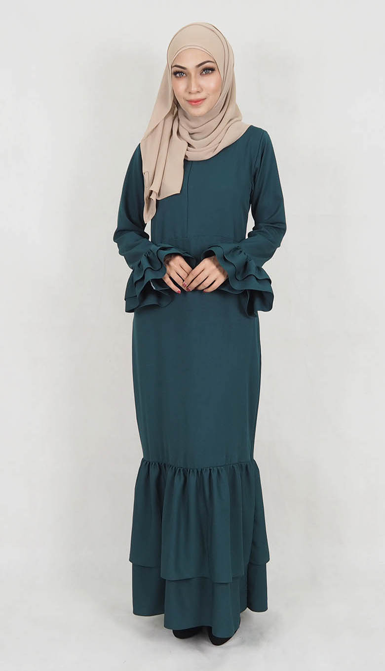 SW5021 Stylish Jubah Emerald Green