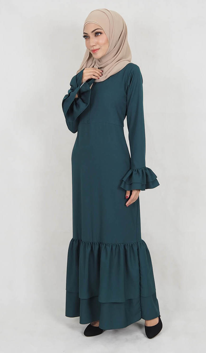 SW5021 Stylish Jubah Emerald Green