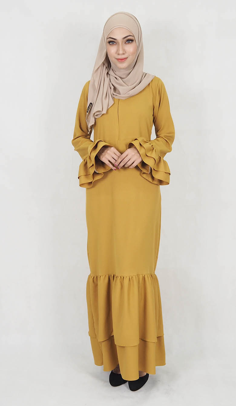 SW5021 Stylish Jubah Mustard