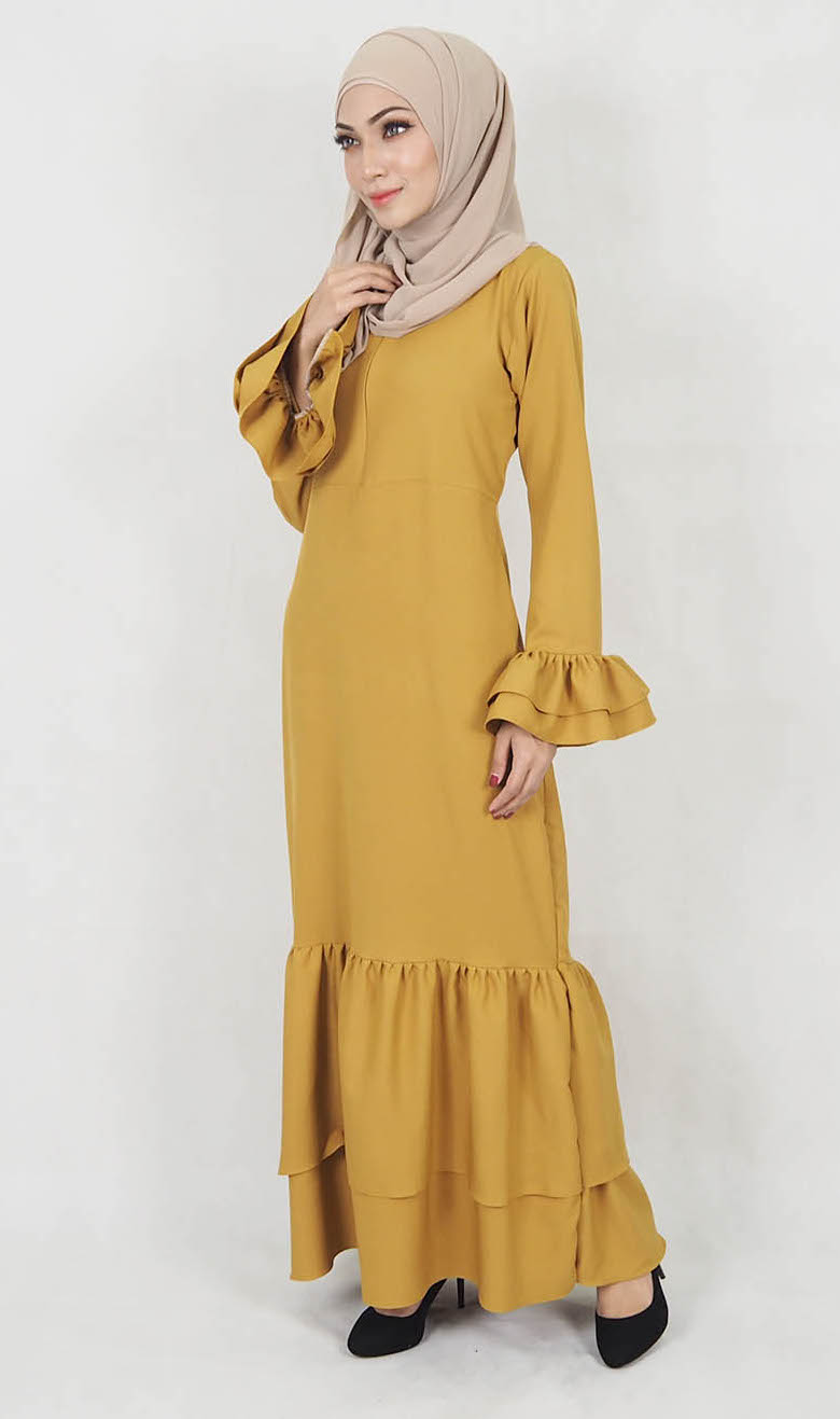 SW5021 Stylish Jubah Mustard