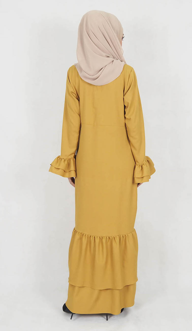 SW5021 Stylish Jubah Mustard