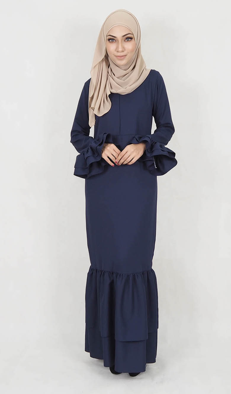 SW5021 Stylish Jubah Navy