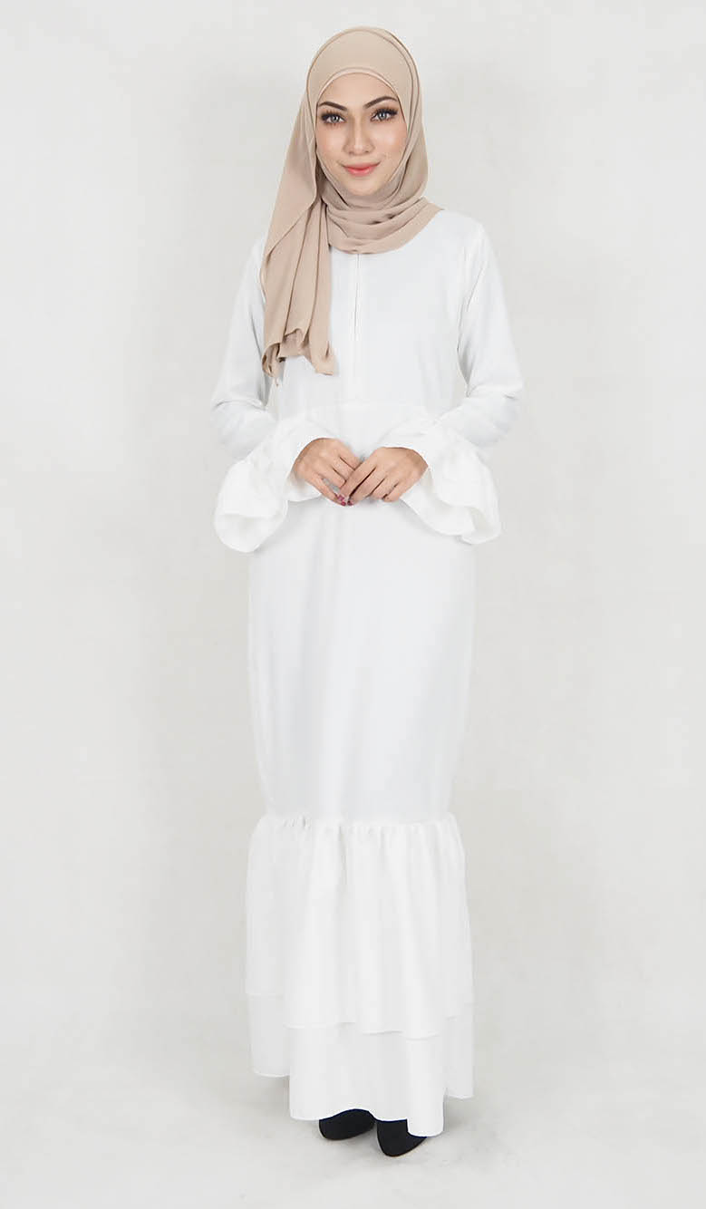 SW5021 Stylish Jubah White