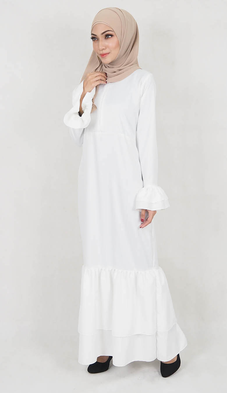 SW5021 Stylish Jubah White