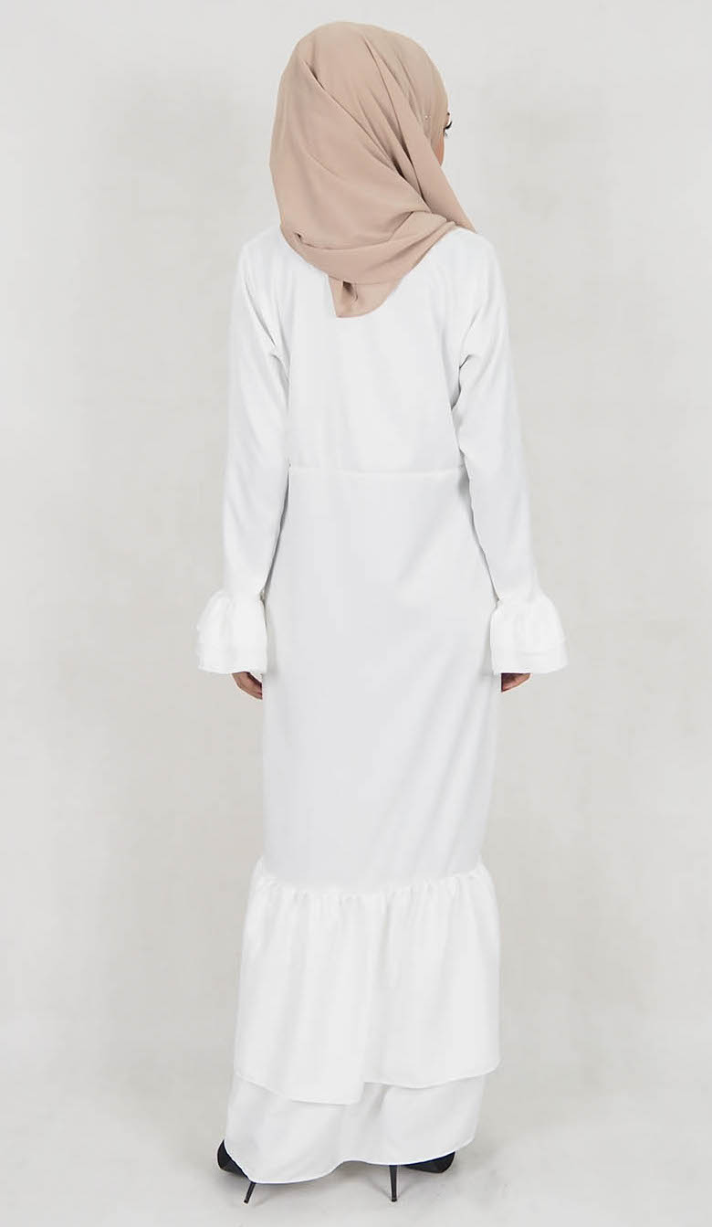 SW5021 Stylish Jubah White