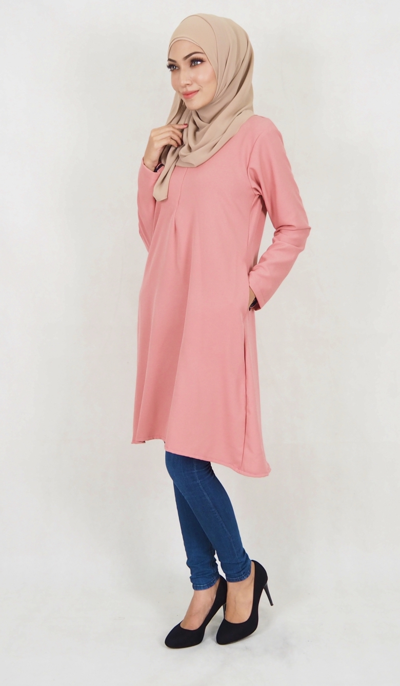 SW5023 Fashion Blouse Dusty Pink