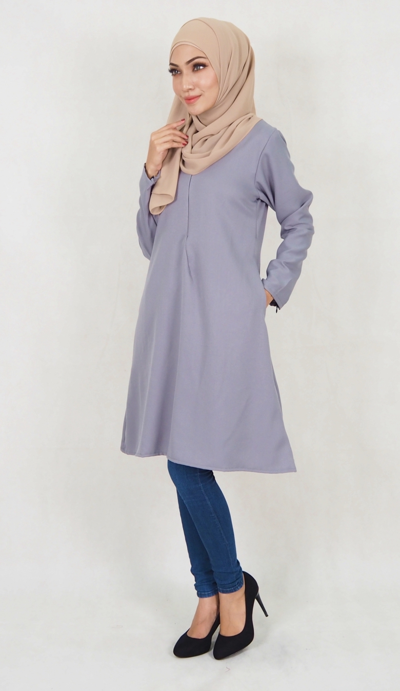 SW5023 Fashion Blouse Grey