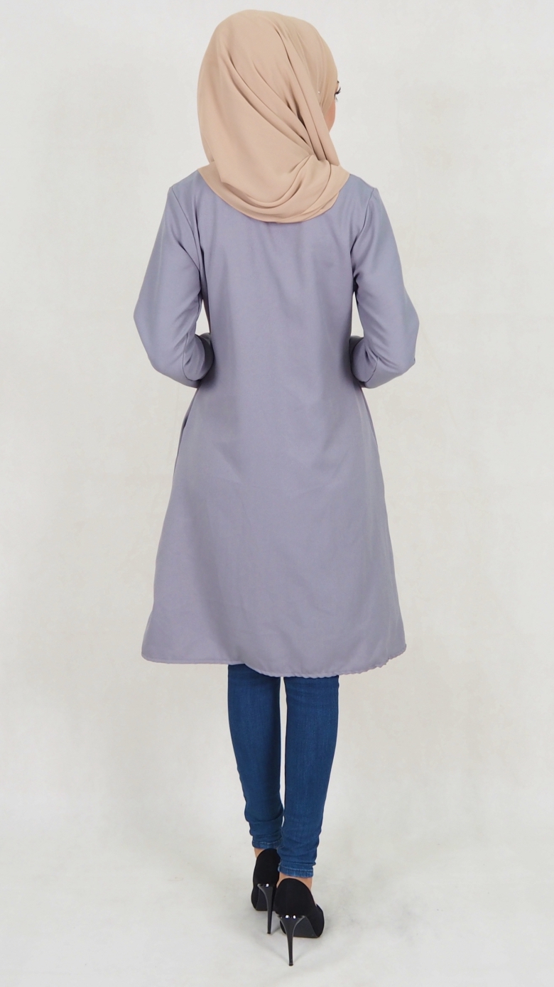 SW5023 Fashion Blouse Grey
