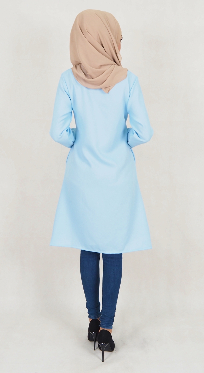 SW5023 Fashion Blouse Light Blue