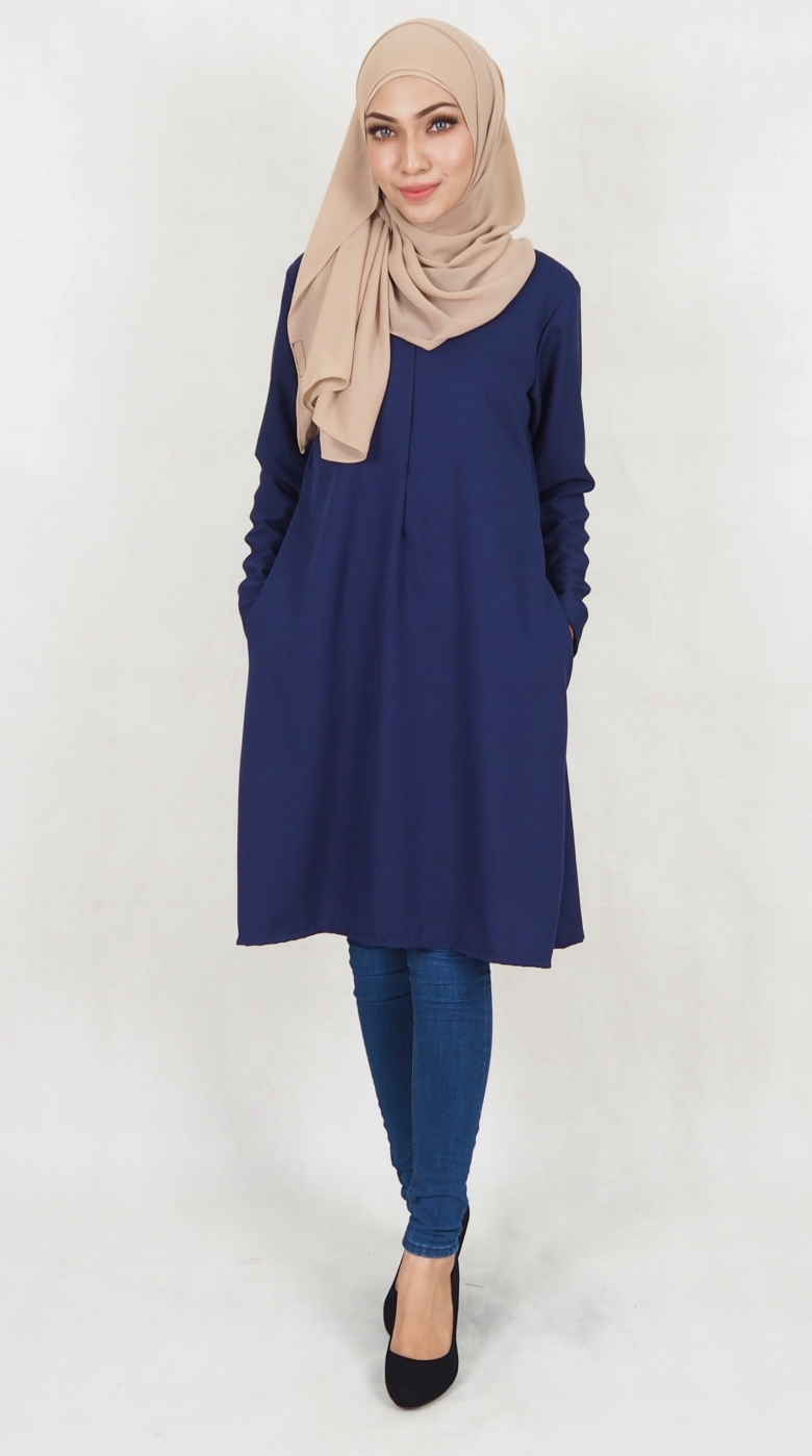 SW5023 Fashion Blouse Navy